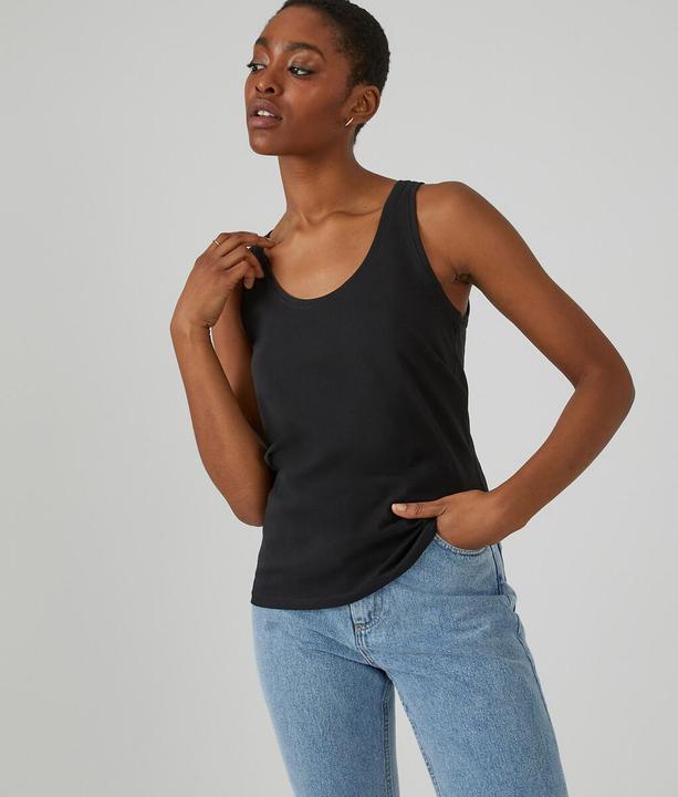 Actual product image La Redoute Collections Sleeveless top with swimmer back (L)