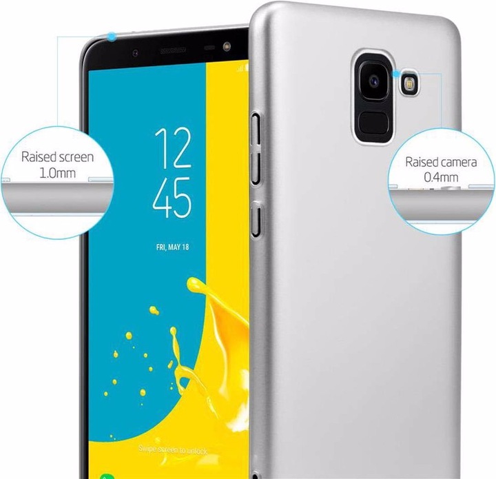 Actual product image Cadorabo Hard Cover Matt Metal Cover (Samsung Galaxy J6 (2018))