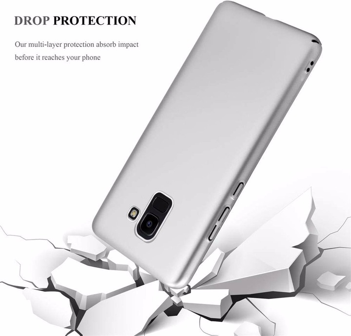 Actual product image Cadorabo Hard Cover Matt Metal Cover (Samsung Galaxy J6 (2018))