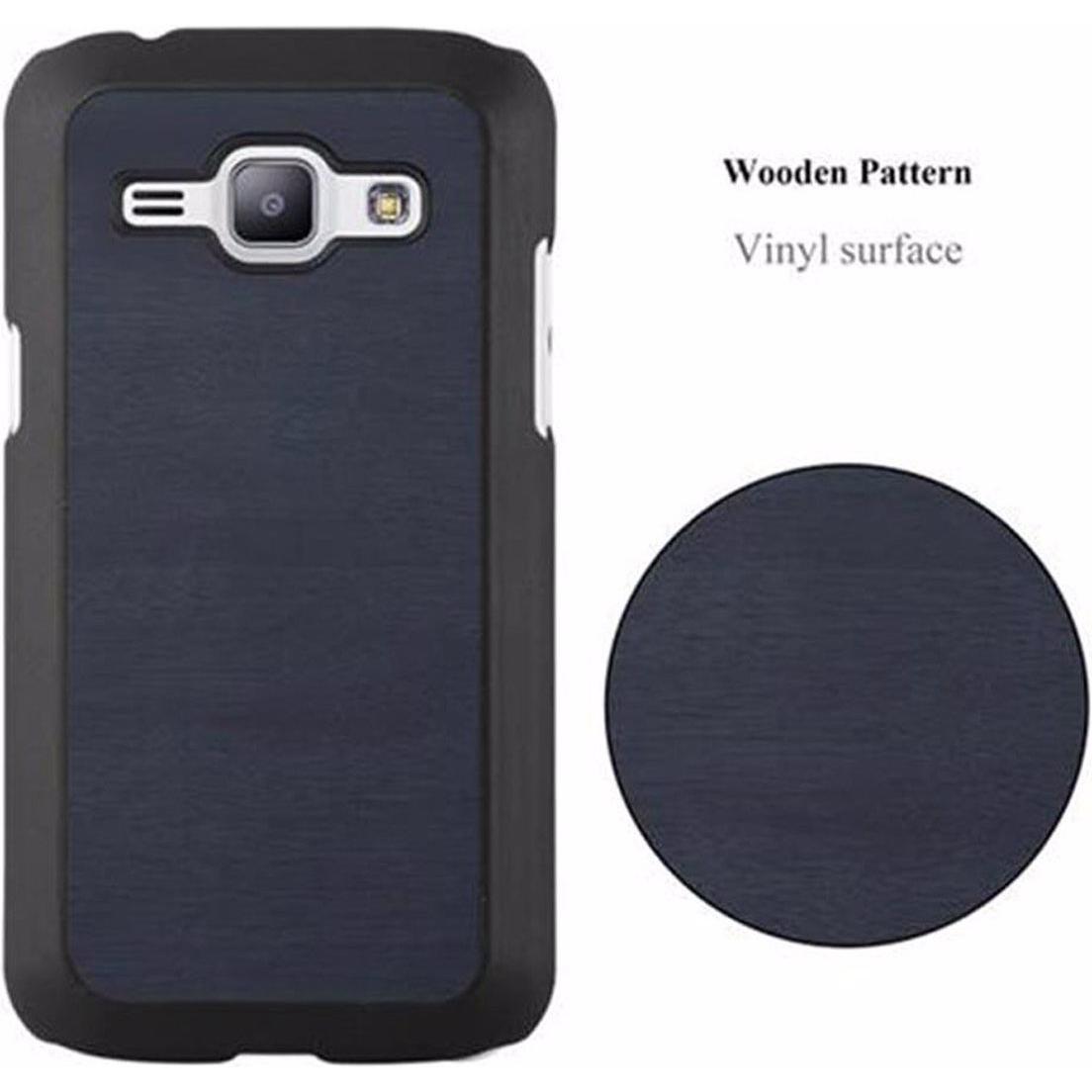 Thumbnail - Cadorabo Hard Cover Woody Cover (Samsung Galaxy J1), Smartphone Hülle, Blau