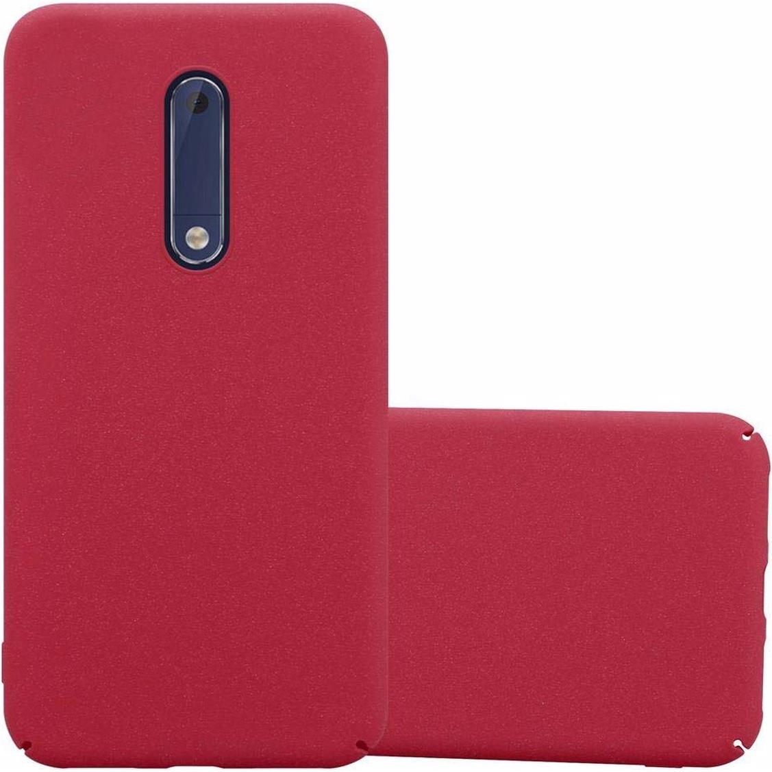 Thumbnail - Cadorabo Hard Cover Frosty Cover (Nokia 5), Smartphone Hülle, Rot