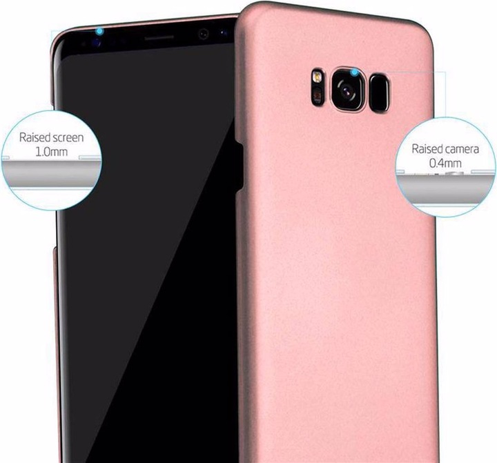 Actual product image Cadorabo Hard Cover Matt Metal Cover (Samsung Galaxy S8+)