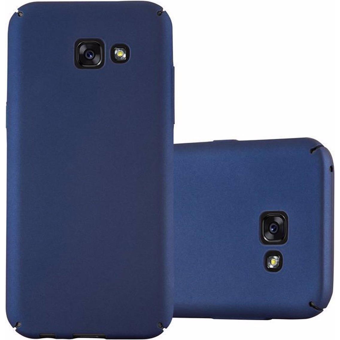 Cadorabo Hard Cover Matt Metall Cover (Samsung Galaxy A3 (2017)), Smartphone Hülle, Blau