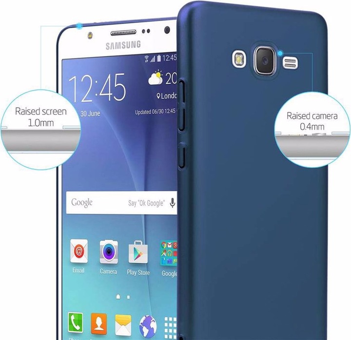 Produktbild Cadorabo Hard Cover Matt Metall Cover (Samsung Galaxy J7)