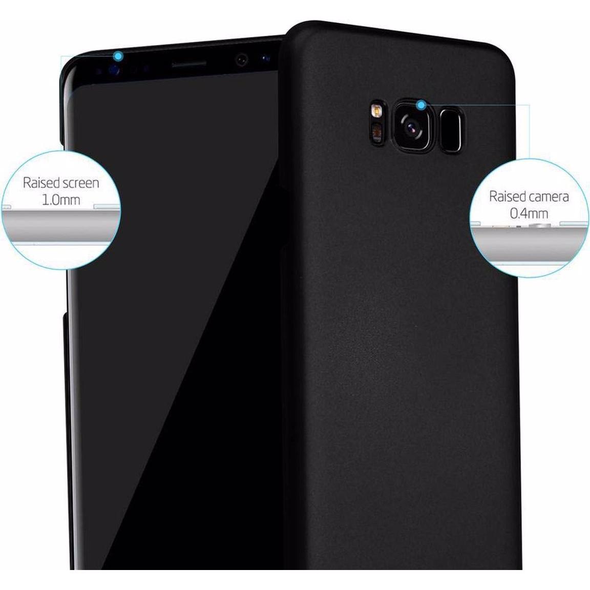 Thumbnail - Cadorabo Hard Cover Matt Metall Cover (Samsung Galaxy S8+), Smartphone Hülle, Schwarz