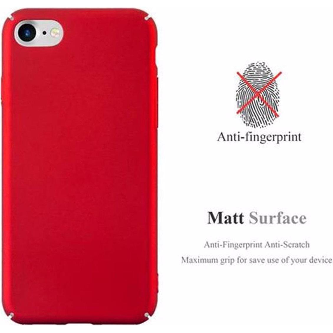 Thumbnail - Cadorabo Hard Cover Matt Metallic (Apple iPhone SE (2nd Gen), Apple iPhone 7), Smartphone Hülle, Rot