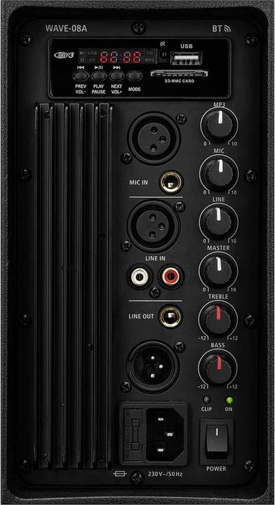 Productafbeelding Img Stage Line Actieve PA box 8Z, 150 W, BT, MP3, USB + SD (Actief, 1x 80 W)