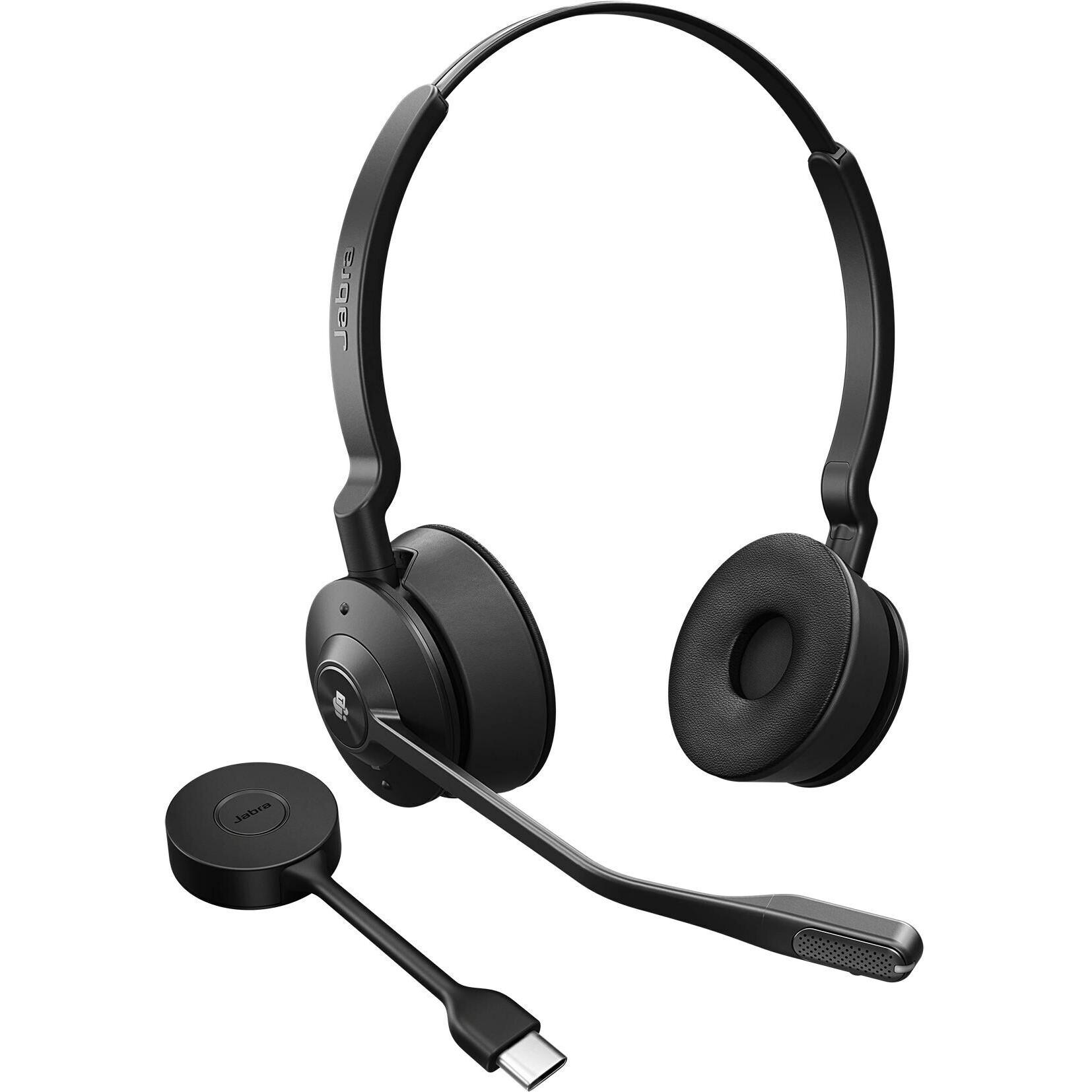 Jabra Engage 55 SE MS Stereo UNC (DECT, USB-C (Kabellos, USB-C), Office Headset, Schwarz