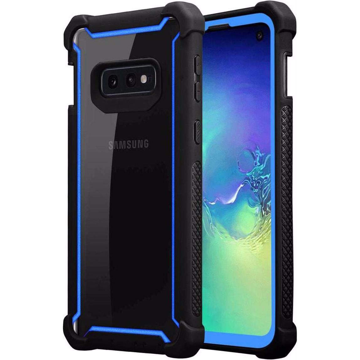 Cadorabo Hybrid 2-in-1 Acrylic Cover (Samsung Galaxy S10e), Smartphone Hülle, Blau