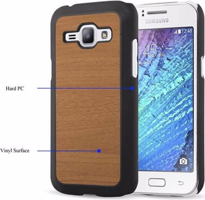 Productafbeelding Cadorabo Harde kaft Woody Cover (Samsung Galaxy J1)