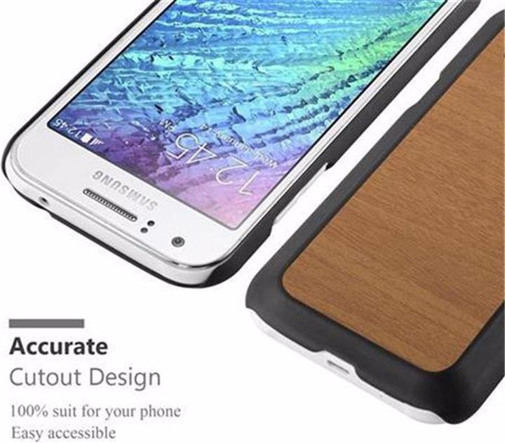 Productafbeelding Cadorabo Harde kaft Woody Cover (Samsung Galaxy J1)