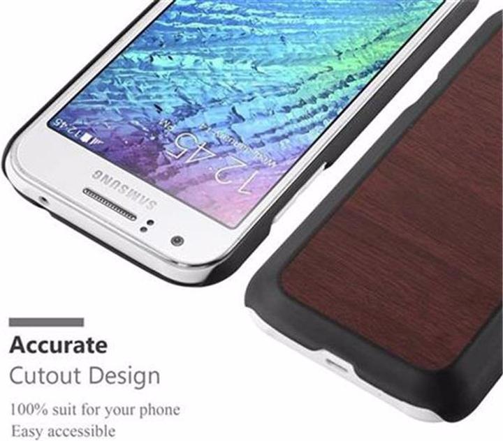 Productafbeelding Cadorabo Harde kaft Woody Cover (Samsung Galaxy J1)