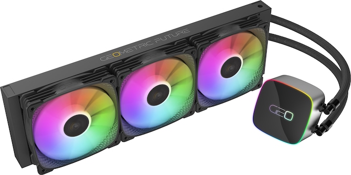 Image du produit Geometric Future Eskimo Junior Neon 360 AIO Watercooling, ARGB - noir, 360mm