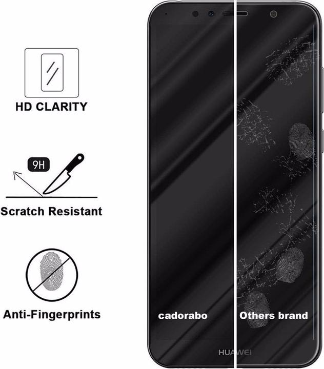 Immagine prodotto Cadorabo Vetro di protezione del display a schermo intero (1 Pezzo/i, Huawei Y6 Prime (2018))