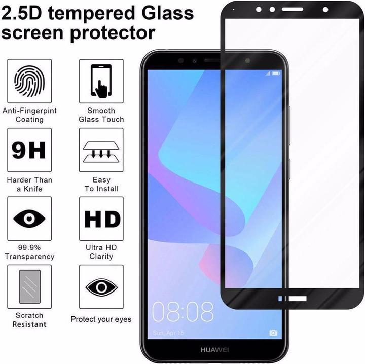 Immagine prodotto Cadorabo Vetro di protezione del display a schermo intero (1 Pezzo/i, Huawei Y6 Prime (2018))