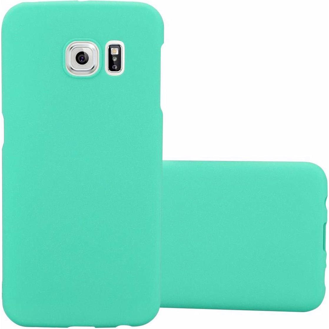 Cadorabo Hard Cover Frosty Cover (Samsung Galaxy S6 Edge), Smartphone Hülle, Grün
