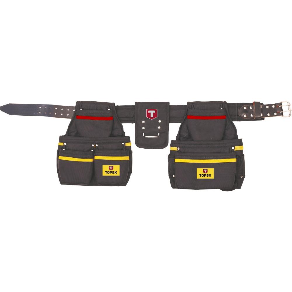Topex, Werkzeugkoffer, Montagegurt 21 Taschen