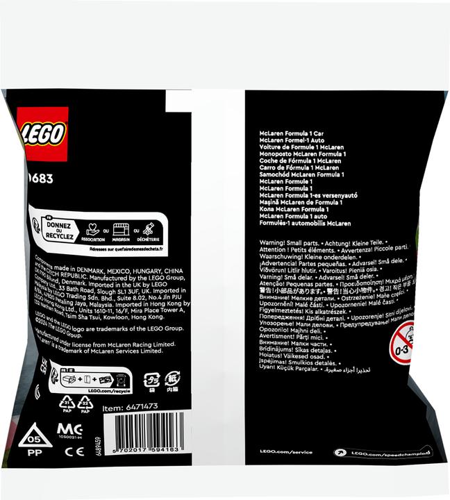 Produktbild LEGO McLaren Formel (30683, LEGO Speed Champions)