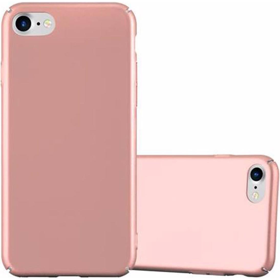 Cadorabo Hard Cover Matt Metall Cover (Apple iPhone 8, Apple iPhone SE (2nd Gen), Apple iPhone 7), Smartphone Hülle, Ros...