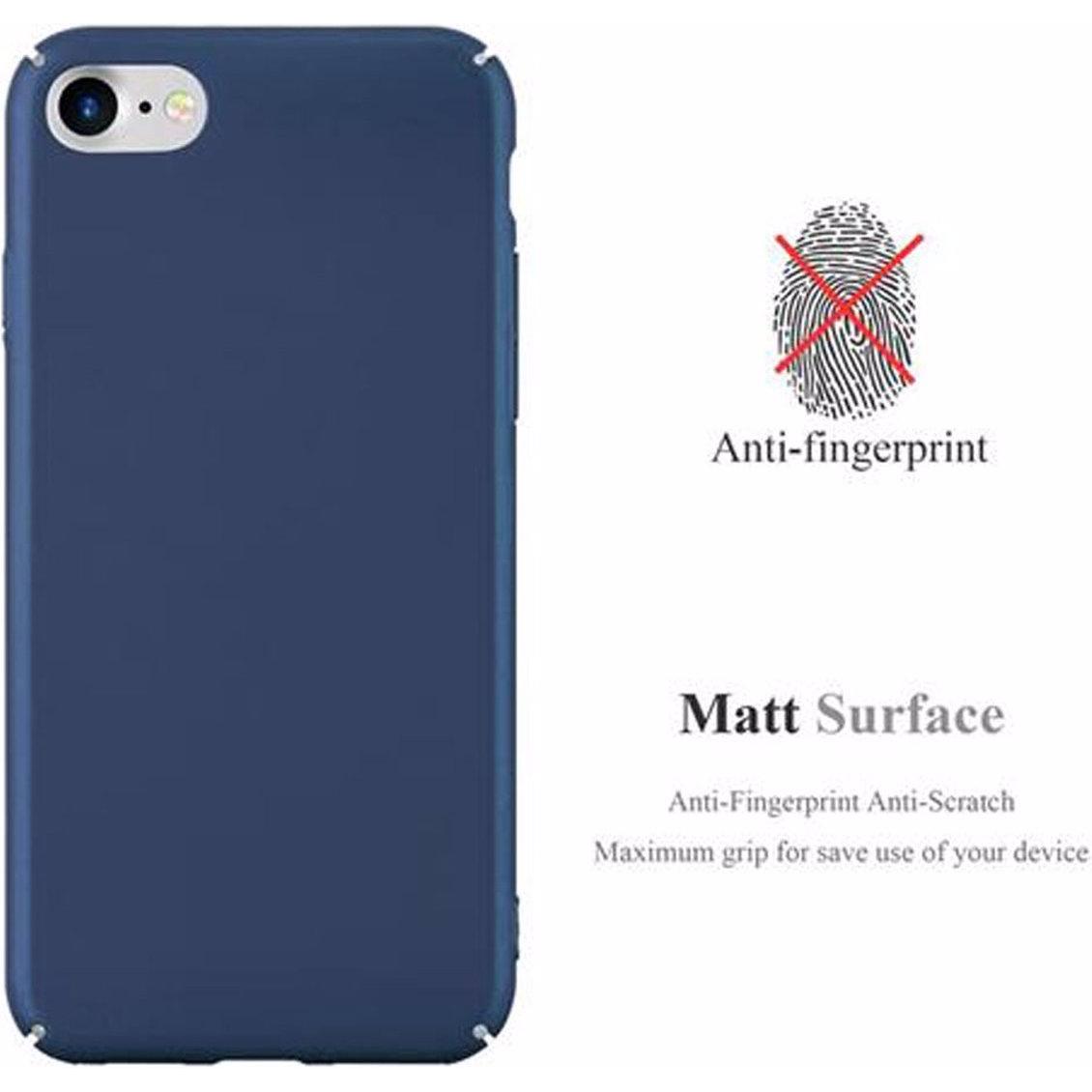 Thumbnail - Cadorabo Hard Cover Matt Metall Cover (Apple iPhone SE (2nd Gen), Apple iPhone 7), Smartphone Hülle, Blau