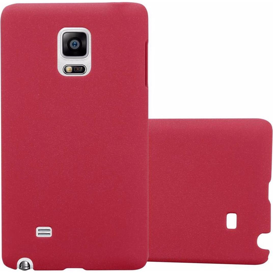 Cadorabo Hard Cover Frosty Cover (Samsung Galaxy Note Edge), Smartphone Hülle, Rot
