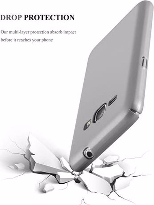 Actual product image Cadorabo Hard Cover Matt Metal Cover (Samsung Galaxy J1 (2016))