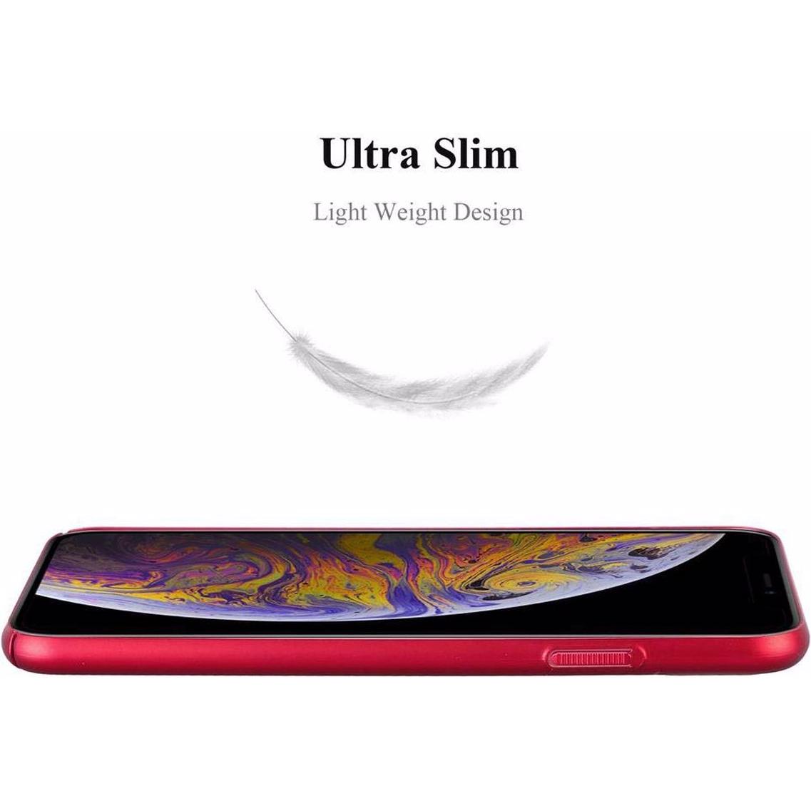 Thumbnail - Cadorabo Hard Cover Matt Metall Cover (Apple iPhone XS Max), Smartphone Hülle, Rot