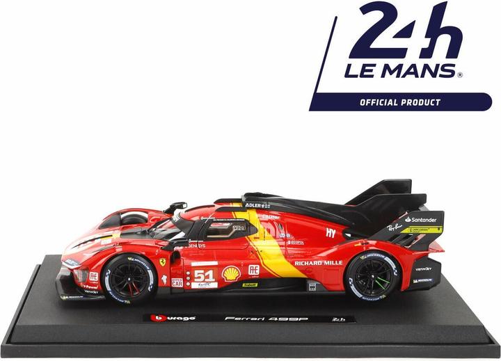 Actual product image Bburago Ferrari 499P Le Mans Champion 2023