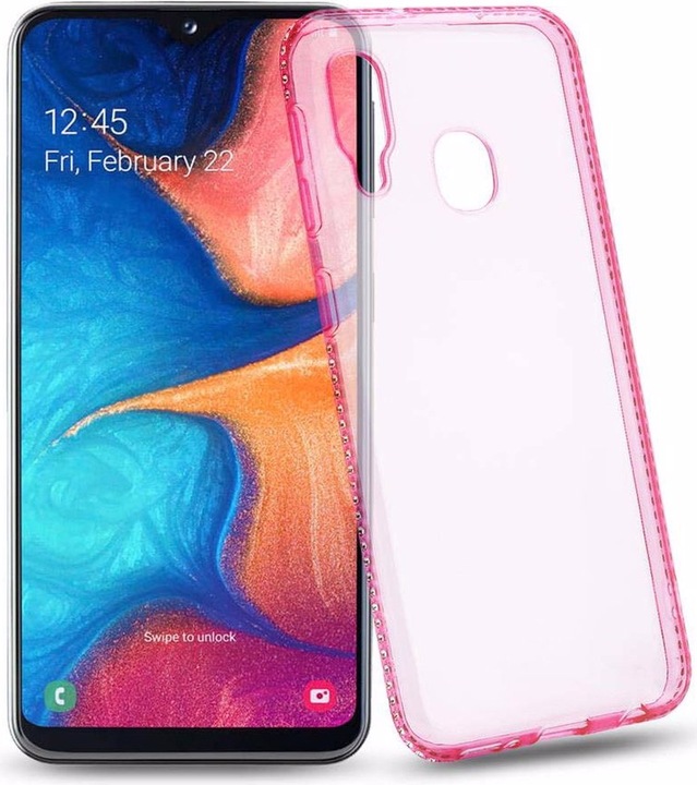 Produktbild Cadorabo TPU Ultra Slim Strass Cover (Samsung Galaxy A20e)