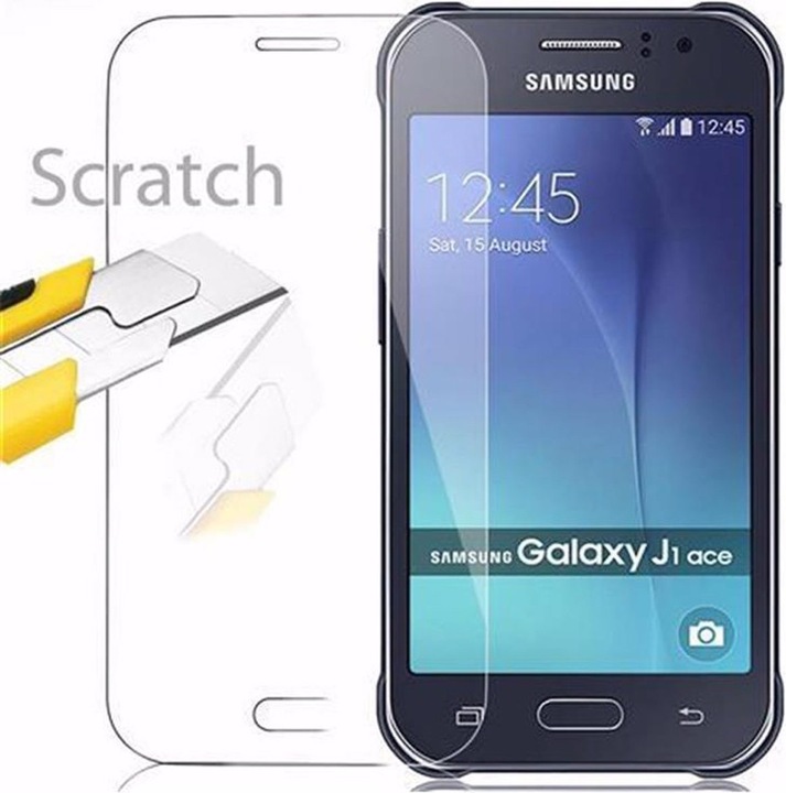 Actual product image Cadorabo Display protection glass (1 Piece, Samsung Galaxy J1 Ace)
