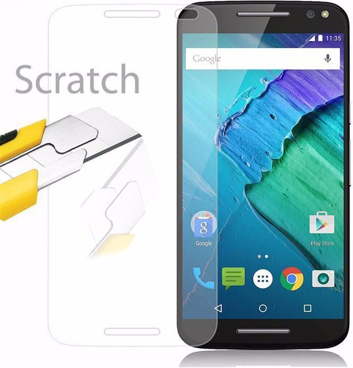 Actual product image Cadorabo Display protection glass (1 Piece, Motorola Moto X Style)