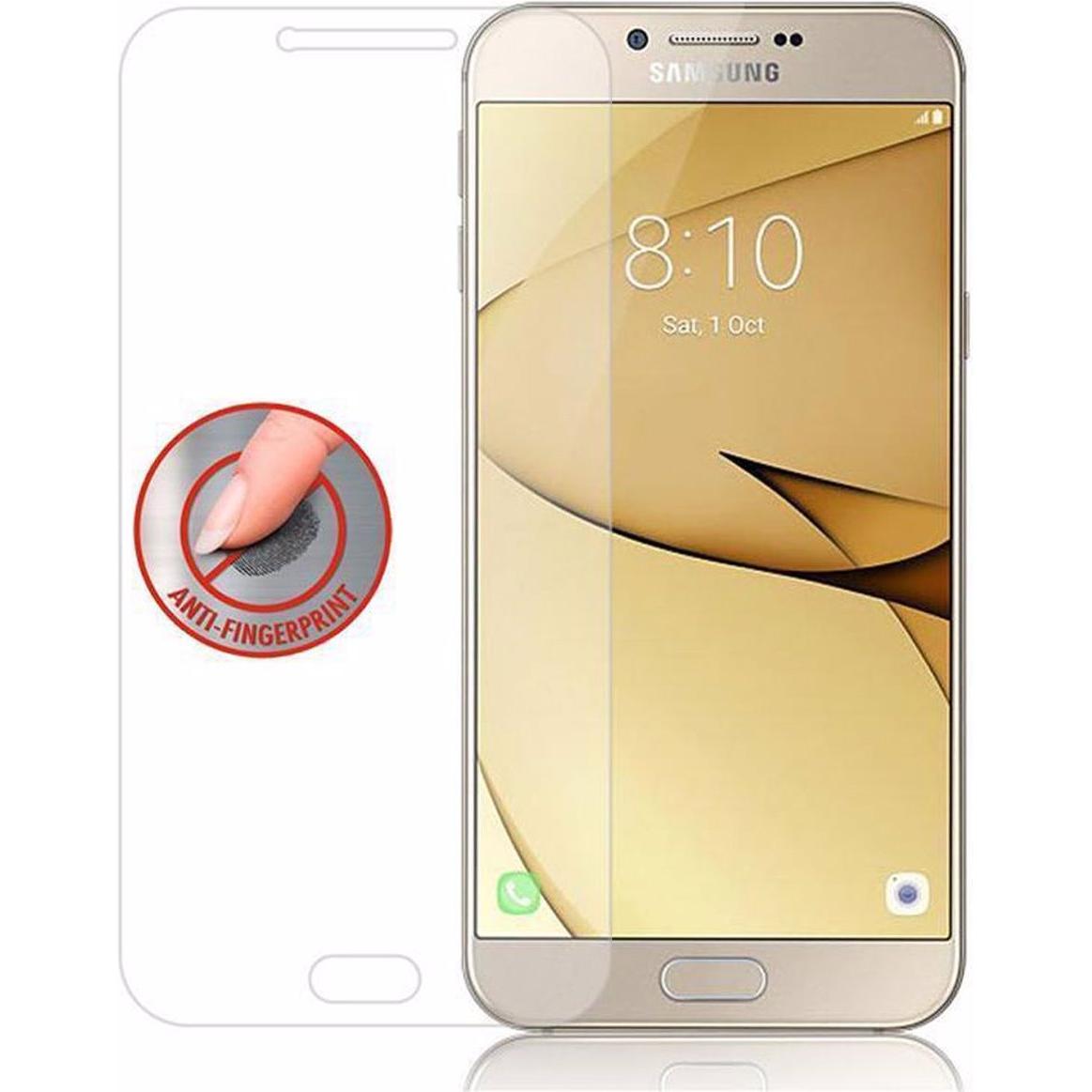Cadorabo Displayschutzglas (1 Stück, Samsung Galaxy A8 (2016)), Smartphone Schutzfolie, Transparent