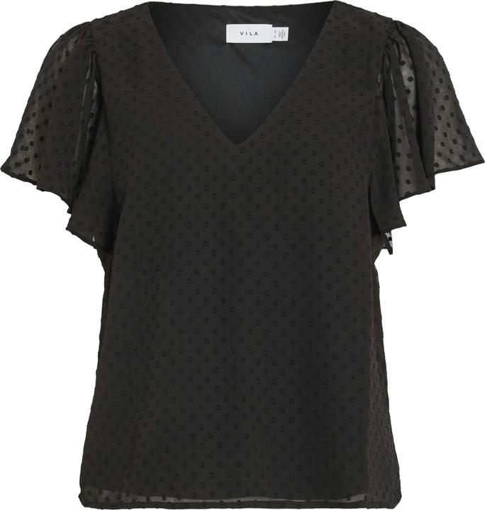 Image du produit Vila V-Ausschnitt Oberteil mit kurzen Ärmeln (38)