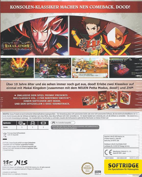 Image du produit NIS Prinny Presents Classics Volume 2 - Édition Deluxe (Switch, DE)
