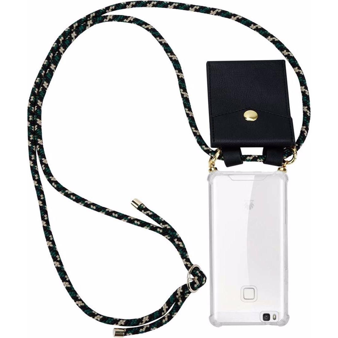 Cadorabo TPU Handy Kette GOLD Cover, Handykette, Braun