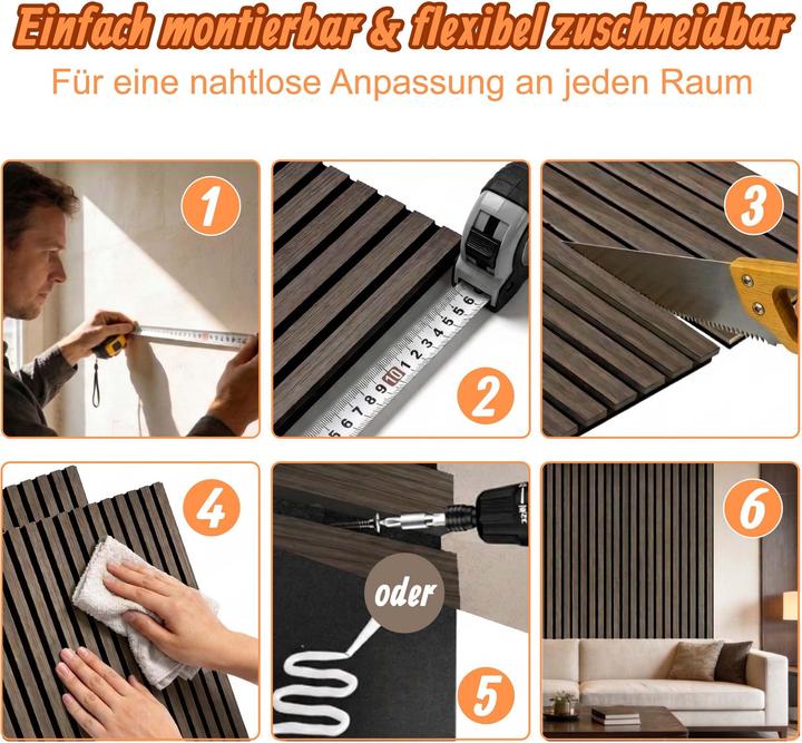 Productafbeelding Relaxdays Akustikpaneele Set (60 x 120 cm)