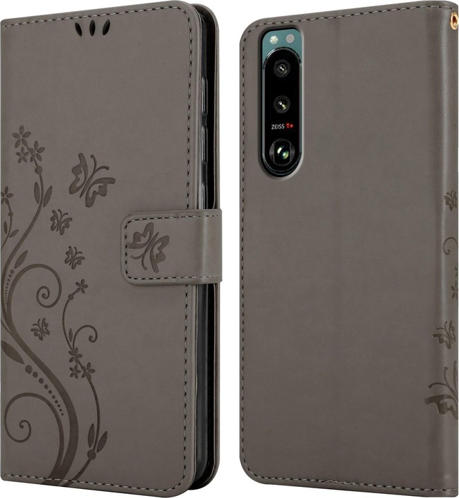 Actual product image Cadorabo Flower Book cover (Sony Xperia 5 III)