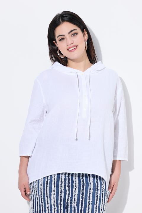 Produktbild Angel of Style Bluse, A-Linie, Musselin, Kapuze (46)