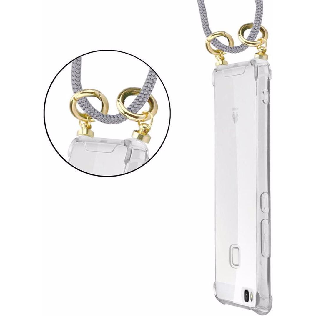 Thumbnail - Cadorabo TPU Handy Kette GOLD Cover, Handykette, Grau