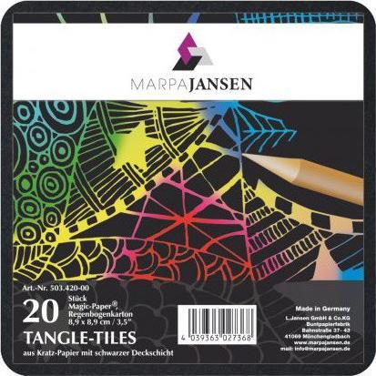 Immagine prodotto Marpa Jansen TEGOLE ZENTANGOLO 8,9cm NERO / à20