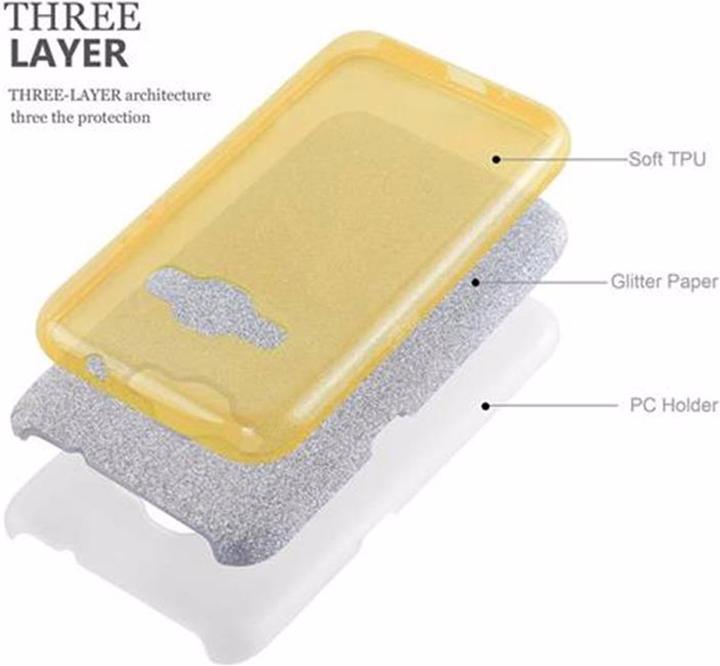 Image du produit Cadorabo Couverture TPU scintillante (3 pièces) (Samsung Galaxy J1 (2016))