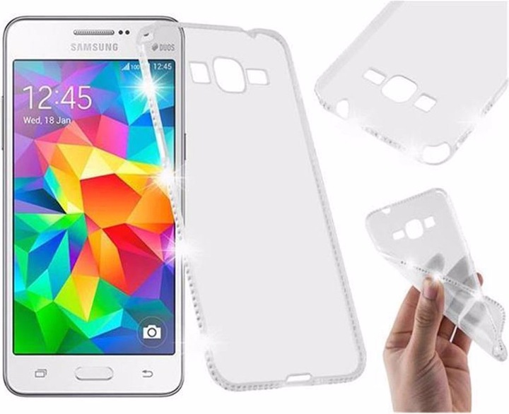 Immagine prodotto Cadorabo Cover in TPU ultra sottile con strass (Samsung Galaxy Grand Prime)