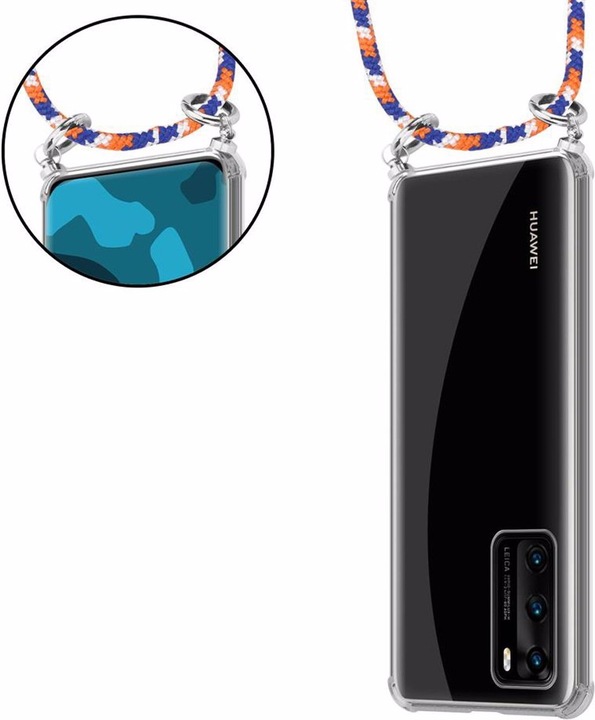 Produktbild Cadorabo TPU Handy Kette SILBER Cover