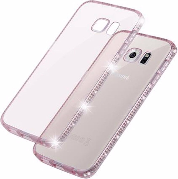 Produktbild Cadorabo TPU Ultra Slim Strass Cover (Samsung Galaxy S6 Edge)