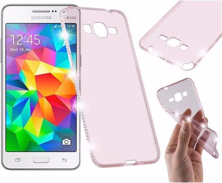 Produktbild Cadorabo TPU Ultra Slim Strass Cover (Samsung Galaxy Grand Prime)