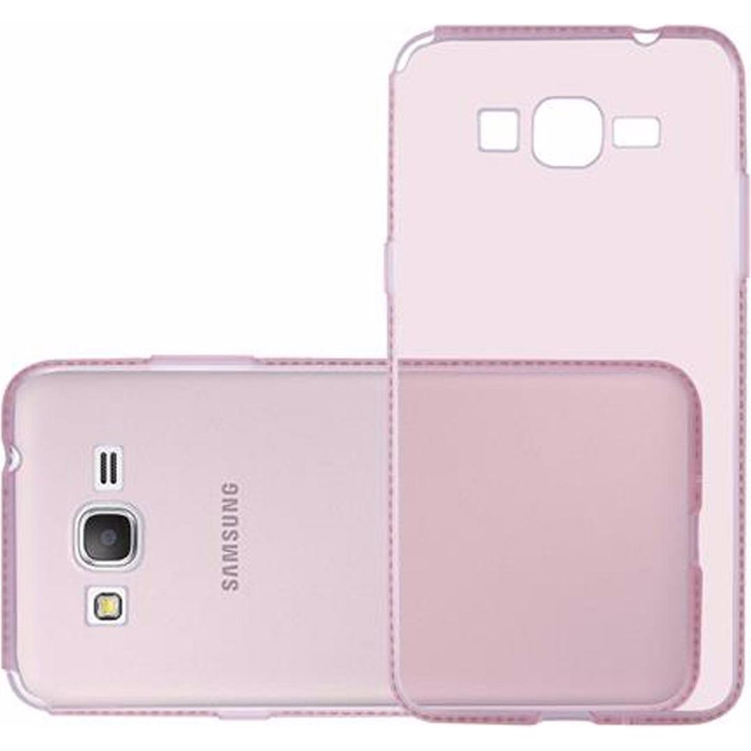 Cadorabo TPU Ultra Slim Strass Cover (Samsung Galaxy Grand Prime), Smartphone Hülle, Rosa