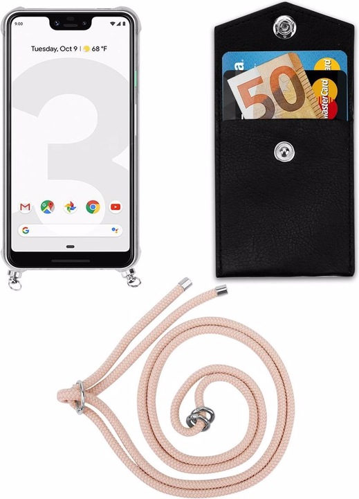 Produktbild Cadorabo TPU Handy Kette SILBER Cover