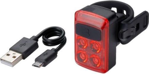 Productafbeelding BBB Achterlicht SlideRear, USB/batterij, 5 modi (16 lm, 16 lm)