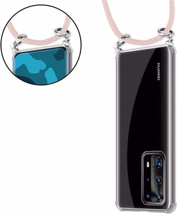 Produktbild Cadorabo TPU Handy Kette SILBER Cover