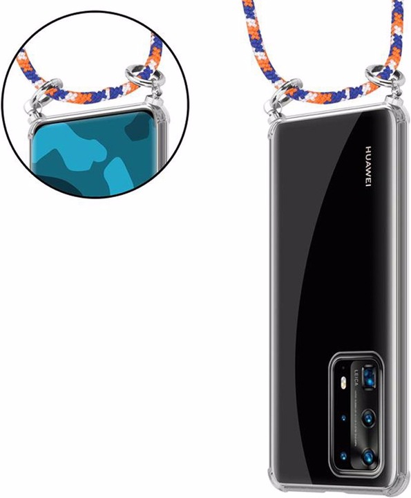 Produktbild Cadorabo TPU Handy Kette SILBER Cover